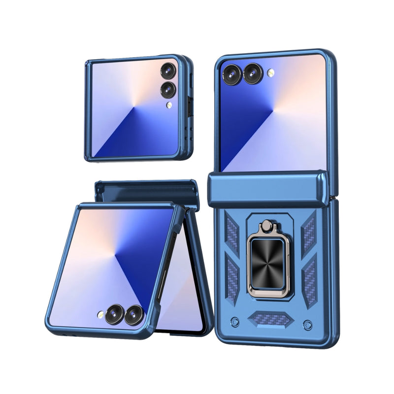 Load image into Gallery viewer, Samsung Galaxy Z Flip7 5G - Sliding Window Hinge Phone Case with Ring Stand
