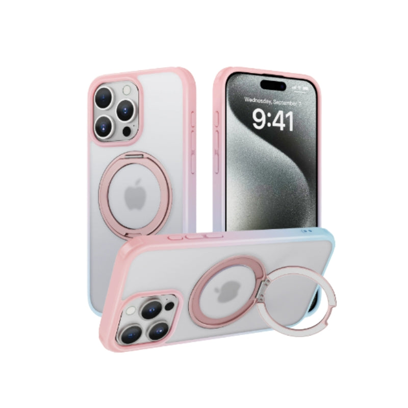 Chargez l&#39;image dans la visionneuse de la galerie, [Magsafe Compatible][Foldable Kick Stand Ring] Apple iPhone 16/16 Plus/16 Pro/16 Pro Max - Soft Skin Heavy Duty Drop Proof Case - Polar Tech Australia

