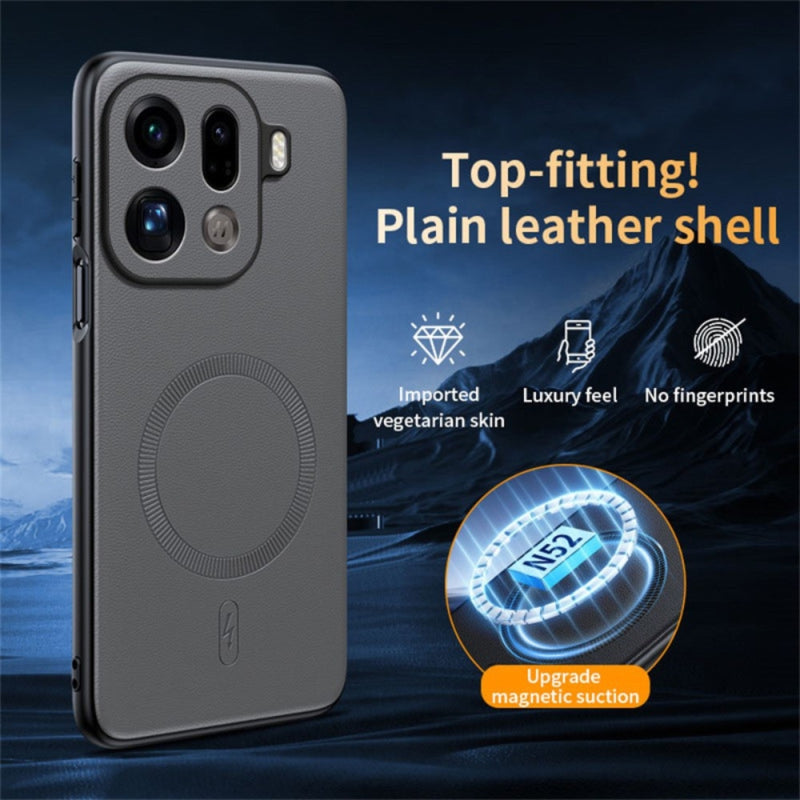 Cargue la imagen en el visor de la galería, OPPO Find X9 - Leather Magnetic Shockproof Case
