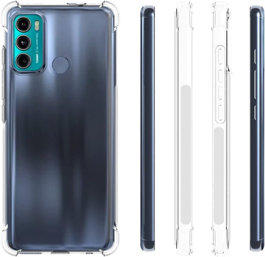 Motorola Moto G60 - AirPillow Cushion Transparent Soft Clear TPU Four Corners Protective Case - Polar Tech Australia