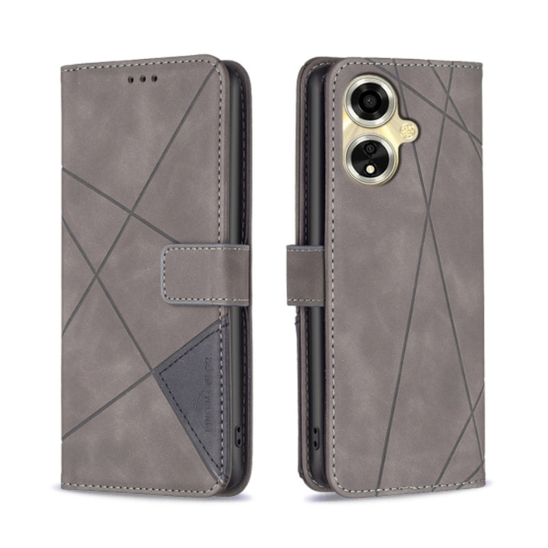 Load image into Gallery viewer, OPPO A59 5G (CPH2617) - Magnetic Buckle Rhombus Texture Leather Phone Case - Polar Tech Australia
