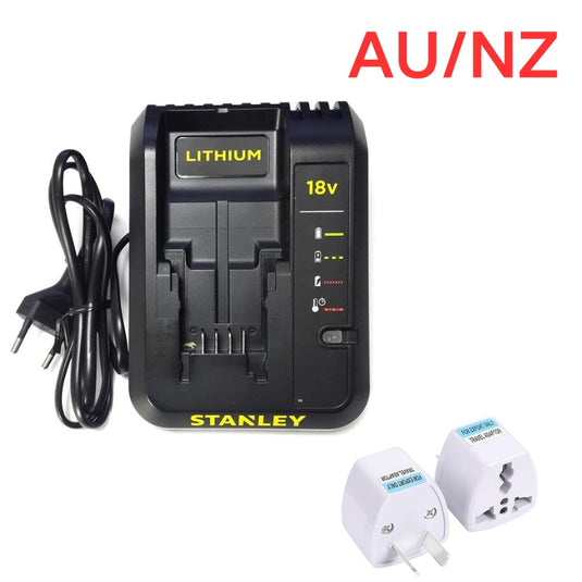 [14.4V~18V-2A] Genuine Original STANLEY Fast Charger Electrical Tool Li-ion Battery - Replacement Charger - Polar Tech Australia