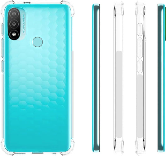 Motorola Moto E20 - AirPillow Cushion Transparent Soft Clear TPU Four Corners Protective Case - Polar Tech Australia