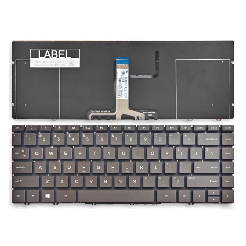 Chargez l&#39;image dans la visionneuse de la galerie, HP Spectre 13-AF 13T-AF TPN-C132 Series - Laptop Keyboard With Backlit US Layout
