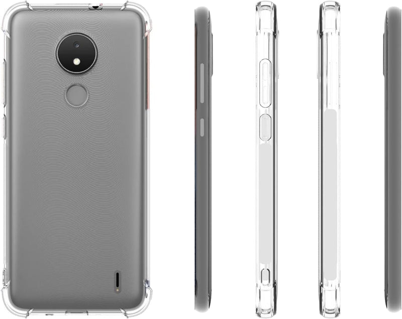 Cargue la imagen en el visor de la galería, Nokia C21 - AirPillow Cushion Transparent Soft Clear TPU Four Corners Protective Case - Polar Tech Australia
