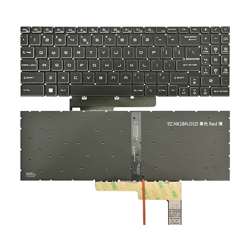 Cargue la imagen en el visor de la galería, MSI GF66 MS-1582 GF76 GL76 GL66 MS-17L1 MS-17H3 Series - Laptop Keyboard With Backlit US Layout - Polar Tech Australia
