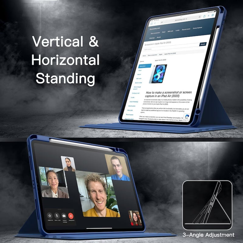 Cargue la imagen en el visor de la galería, Lenovo Idea Tab Pro (TB373FU / TB375FC) Series - Smart 360 Roate Stand Case Pencil Holder - Polar Tech Australia
