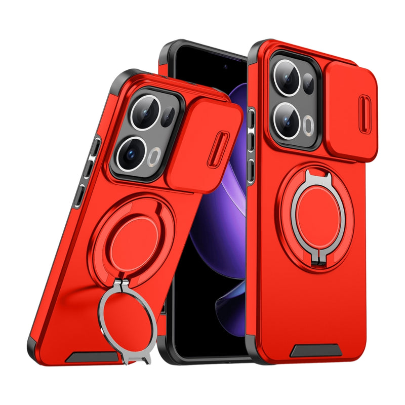 Load image into Gallery viewer, [Built-in Stand][With Slide Lens Cover] OPPO Reno13 F 4G/5G - Anti-Drop Protective Shell Case - Polar Tech Australia
