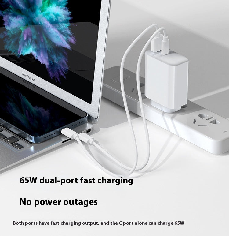 Chargez l&#39;image dans la visionneuse de la galerie, 65W Max PD Type-C +QC 3.0 USB Dual Port iPhone 16 Wall Travelling Charger Adapter - (SAA Approved/AU Plug) - Polar Tech Australia
