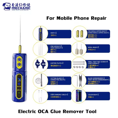 [IR14] MECHANIC Multifunctional Electric OCA Glue Remover with Green Dust Light for Mobile Phone Glue Removal Panel Cleaning Tool