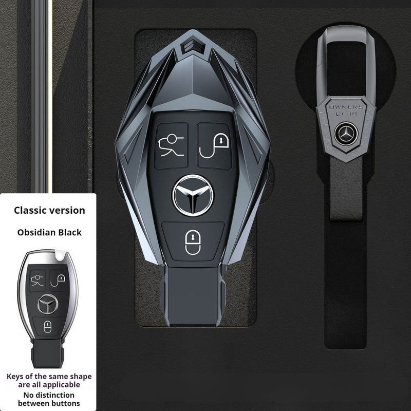 Chargez l&#39;image dans la visionneuse de la galerie, Mercedes Benz Mecha Style Zinc Alloy Car Key Fob Case Cover For Benz A, B, C, E, S, G-Class, GLA, GLB, GLC, GLE, GLS, CLA, CLS, EQC - Polar Tech Australia
