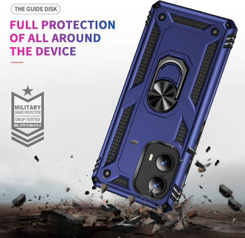 Load image into Gallery viewer, [Built-in 360-degree rotatable ring bracket] Motorola Moto Edge 2024 - Shield Shockproof Rugged Heavy Duty Case - Polar Tech Australia
