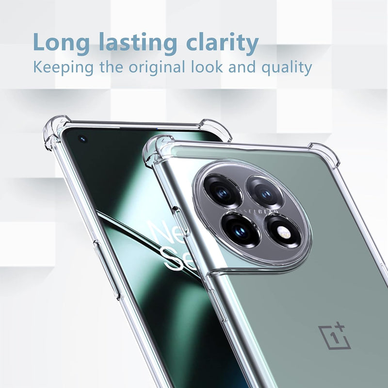 Load image into Gallery viewer, OnePlus 1+11/11R - AirPillow Cushion Transparent Soft Clear TPU Four Corners Protective Case - Polar Tech Australia
