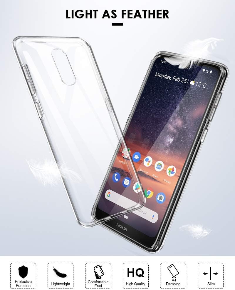 Chargez l&#39;image dans la visionneuse de la galerie, Nokia 3.2 - AirPillow Cushion Transparent Soft Clear TPU Four Corners Protective Case - Polar Tech Australia
