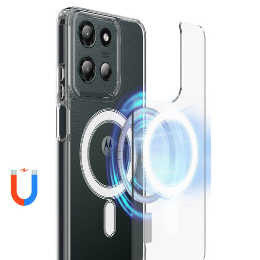 Motorola Moto G 5G (2025) - MagSafe Clear Acrylic PC Hybrid TPU Phone Case - Polar Tech Australia