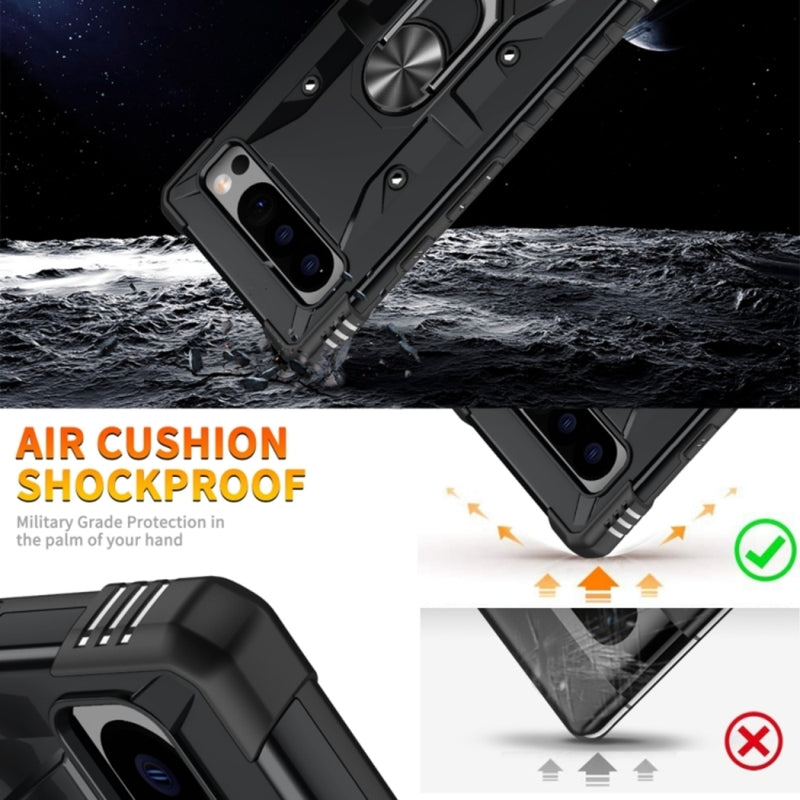 Load image into Gallery viewer, Google Pixel 6 - Heavy Duty Armor Case With Ring Holder Stand - Polar Tech Australia
