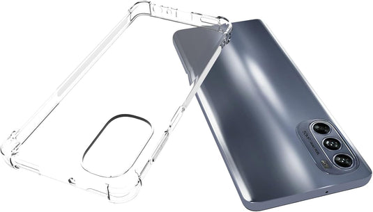 Motorola Moto G62 5G - AirPillow Cushion Transparent Soft Clear TPU Four Corners Protective Case - Polar Tech Australia