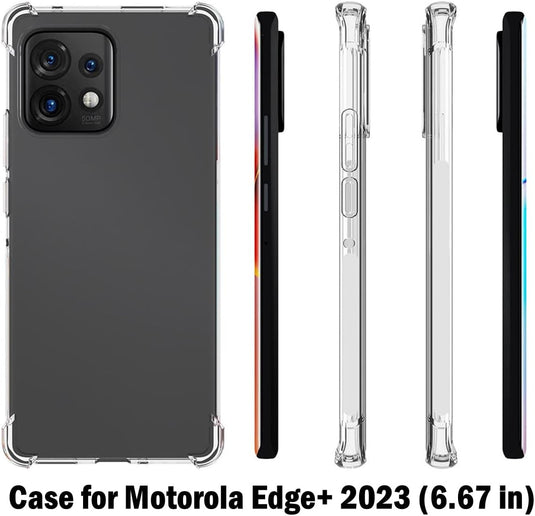 Motorola Moto Edge Plus 2023 - AirPillow Cushion Transparent Soft Clear TPU Four Corners Protective Case - Polar Tech Australia