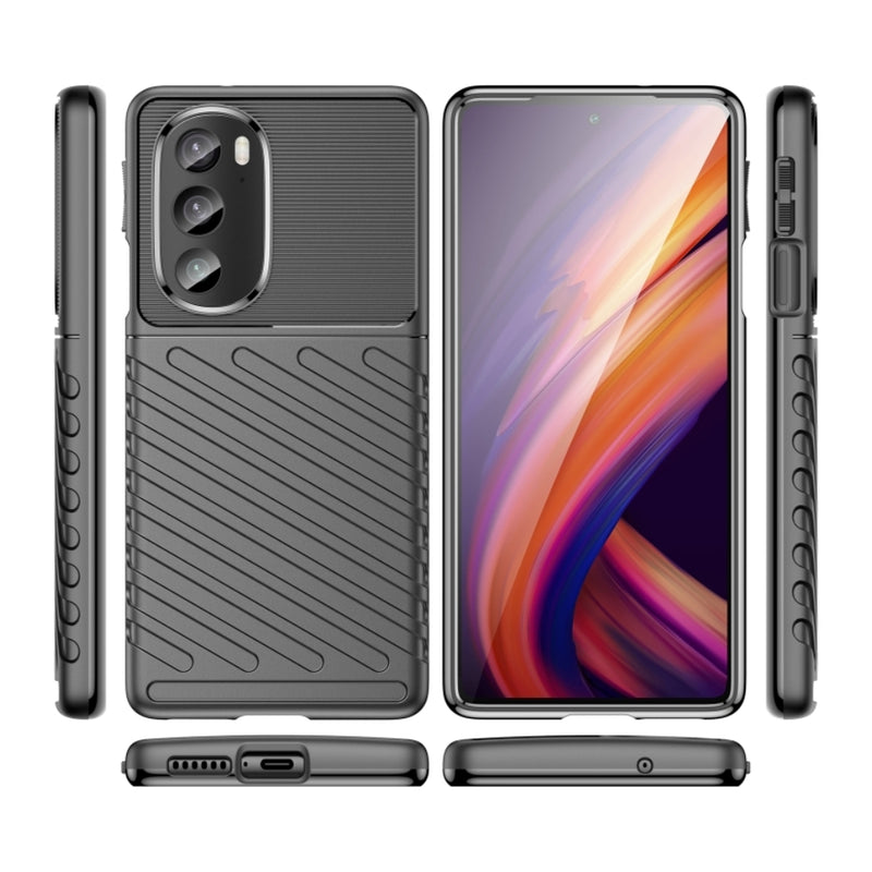 Cargue la imagen en el visor de la galería, Motorola Moto Edge 20 Lite - Thunder Series Twill Texture Thickened Anti-fall Protection TPU Case
