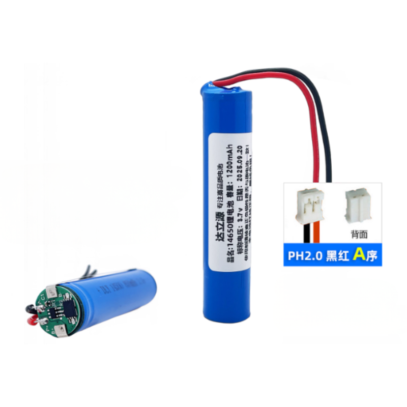 Load image into Gallery viewer, [With Connector] 14650 1200mAh 3.7V Rechargeable Li-Ion Battery
