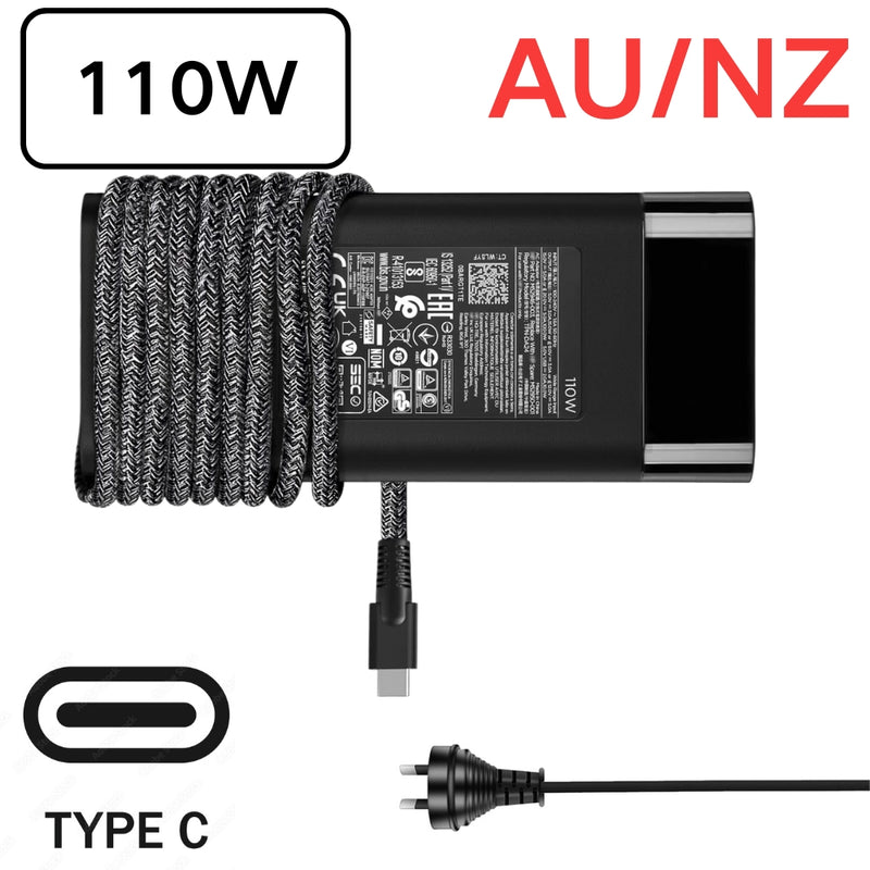 Load image into Gallery viewer, [110W][Type C] HP Elite Dragonfly Laptop AC power Supply Adapter Charger
