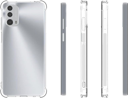 Motorola Moto E32Y/Moto E32S - AirPillow Cushion Transparent Soft Clear TPU Four Corners Protective Case - Polar Tech Australia