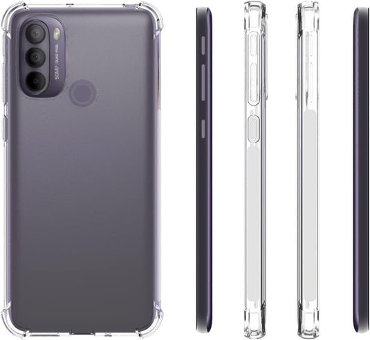 Motorola Moto G31 - AirPillow Cushion Transparent Soft Clear TPU Four Corners Protective Case - Polar Tech Australia