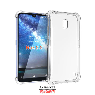 Nokia 2.2 - AirPillow Cushion Transparent Soft Clear TPU Four Corners Protective Case - Polar Tech Australia