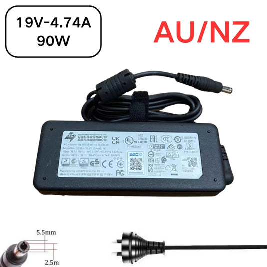 [19V-4.74A/90W][5.5x2.5] Gigabyte Q1432A Laptop AC Power Supply Adapter Charger - Polar Tech Australia
