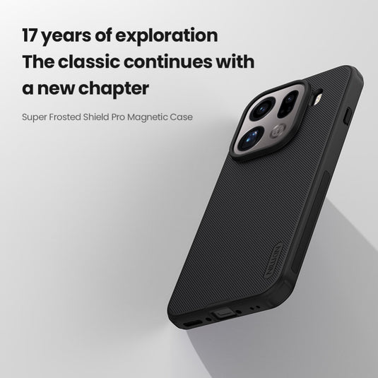 [Magsafe Compatible] OPPO Find X9 - Nillkin Super Frosted Shield Pro Magnetic Matte Cover Case
