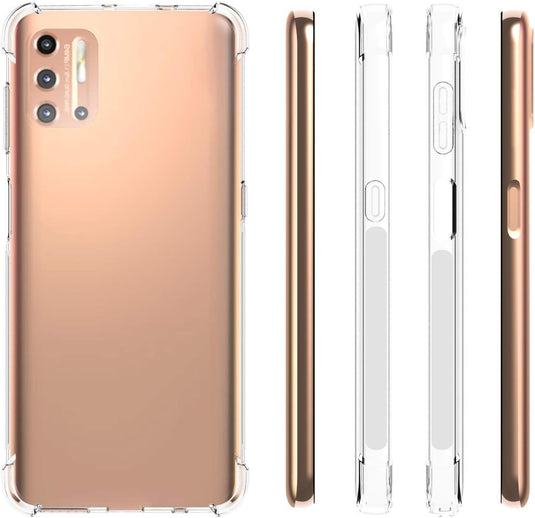 Motorola Moto G9 Plus - AirPillow Cushion Transparent Soft Clear TPU Four Corners Protective Case - Polar Tech Australia