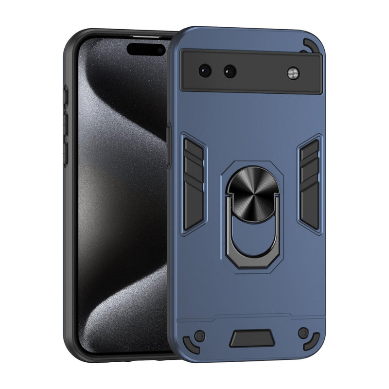 Cargue la imagen en el visor de la galería, Google Pixel 6A - Heavy Duty Armor Case With Metal Bracket - Polar Tech Australia
