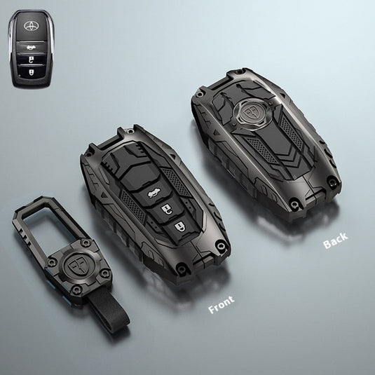 Toyota Heavy-Duty Mecha Car Key Fob Case Cover For Venza, RAV4 Prime, Land Cruiser, Fortuner, Grand Highlander, Corolla Cross, Hilux - Polar Tech Australia