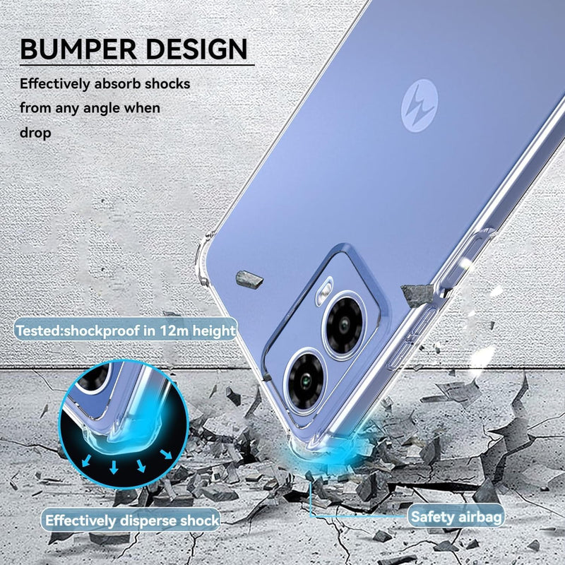Load image into Gallery viewer, Motorola Moto G35 - AirPillow Cushion Transparent Soft Clear TPU Four Corners Protective Case - Polar Tech Australia
