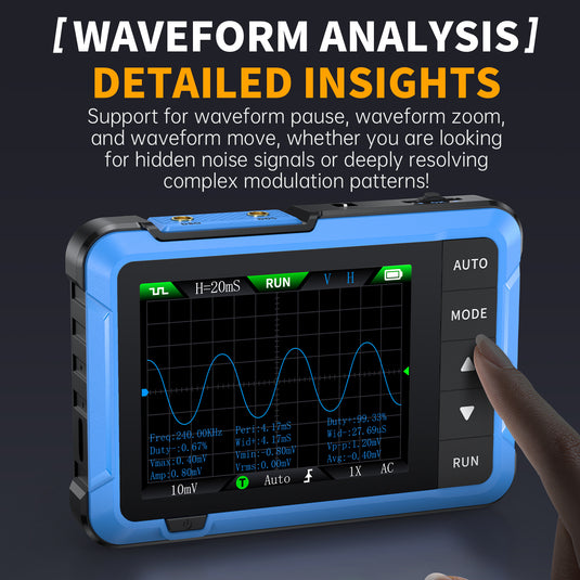 [DSO-510] FNIRSI 10MHz 48MS/s Mini Handheld Digital Oscilloscope Signal Generator