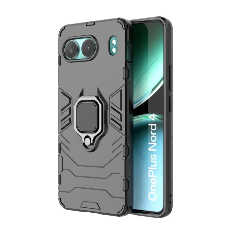 Cargue la imagen en el visor de la galería, OnePlus Nord 4 - Heavy Duty Armor Case With Ring Holder Stand - Polar Tech Australia
