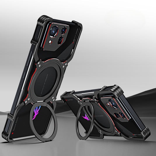 Asus ROG Phone 9 / 9 Pro - Mechanical Arm Borderless MagSafe Holder Metal Phone Case - Polar Tech Australia