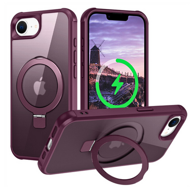 [Magsafe Compatible][360° Rotating Stand] Apple iPhone 16e Full-coverage Shockproof Essentials Series Case - Polar Tech Australia