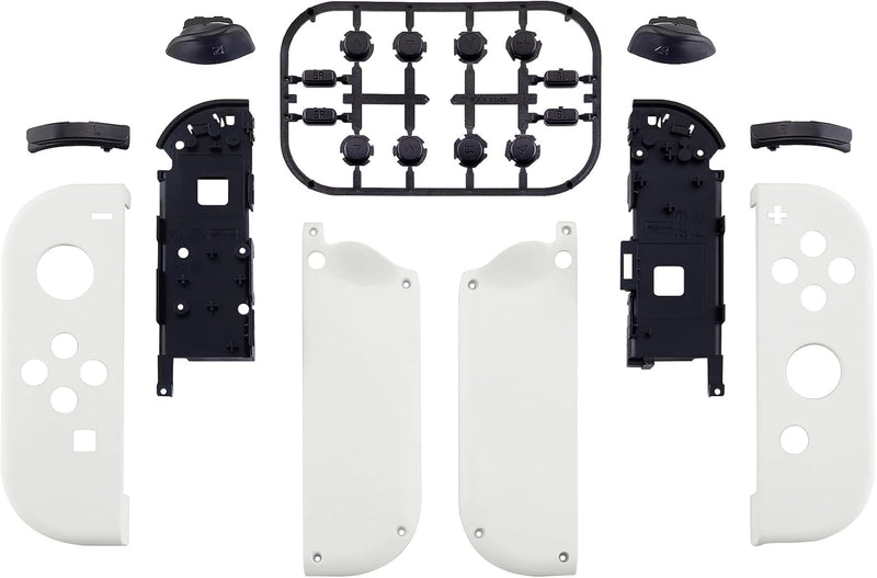 Load image into Gallery viewer, Nintendo Switch &amp; Switch OLED White Custom Housing Case with Full Set Button for Joycon Handheld Controller Replacement Shell Buttons
