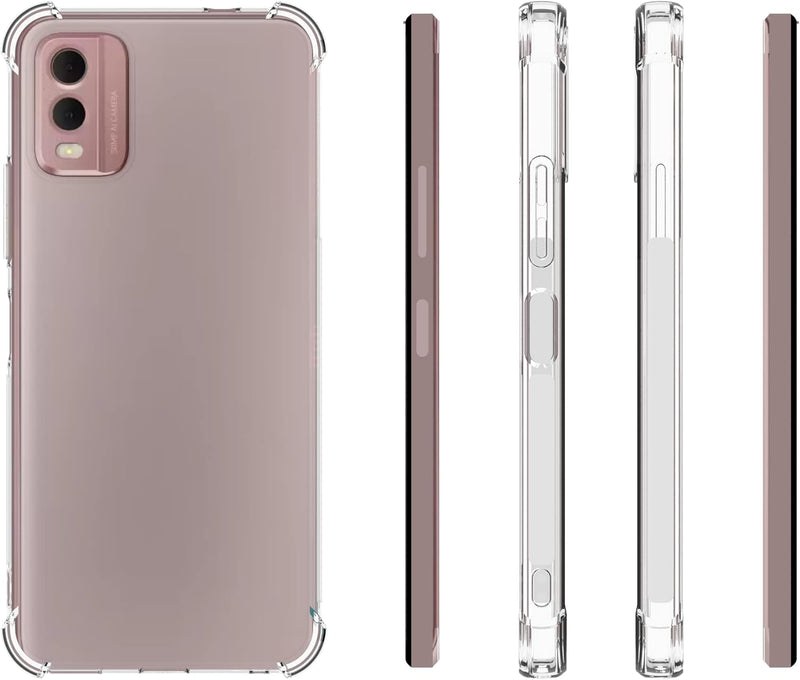 Cargue la imagen en el visor de la galería, Nokia C32 - AirPillow Cushion Transparent Soft Clear TPU Four Corners Protective Case - Polar Tech Australia
