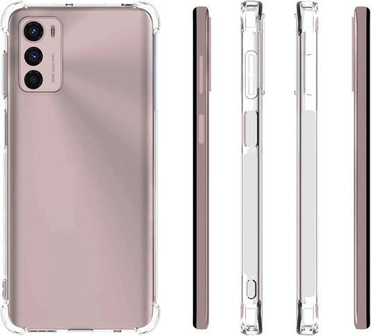 Motorola Moto G42 - AirPillow Cushion Transparent Soft Clear TPU Four Corners Protective Case - Polar Tech Australia