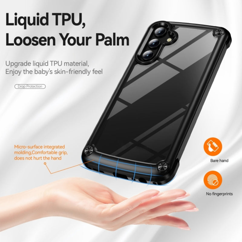 Chargez l&#39;image dans la visionneuse de la galerie, Samsung Galaxy A15 (SM-A155, SM-A156) - TPU+PC 2-in-1 Transparent Shockproof Phone Case
