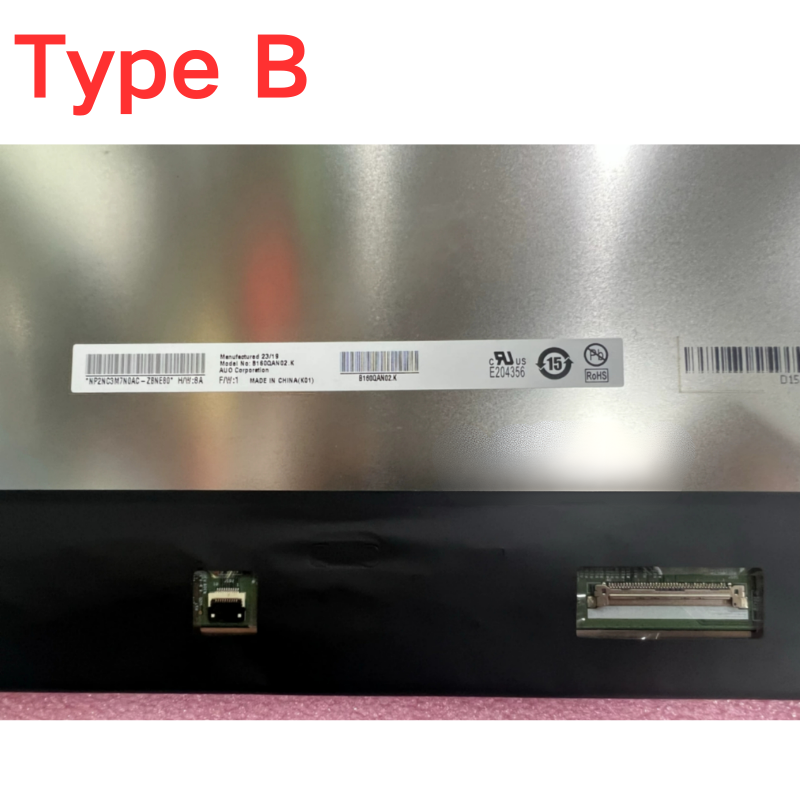 Load image into Gallery viewer, [B160QAN02.K] 16&quot; inch/A+ Grade/(2560×1600)/40 Pin/Glossy/No Screw Bracket Laptop IPS FHD LCD Screen Display Panel
