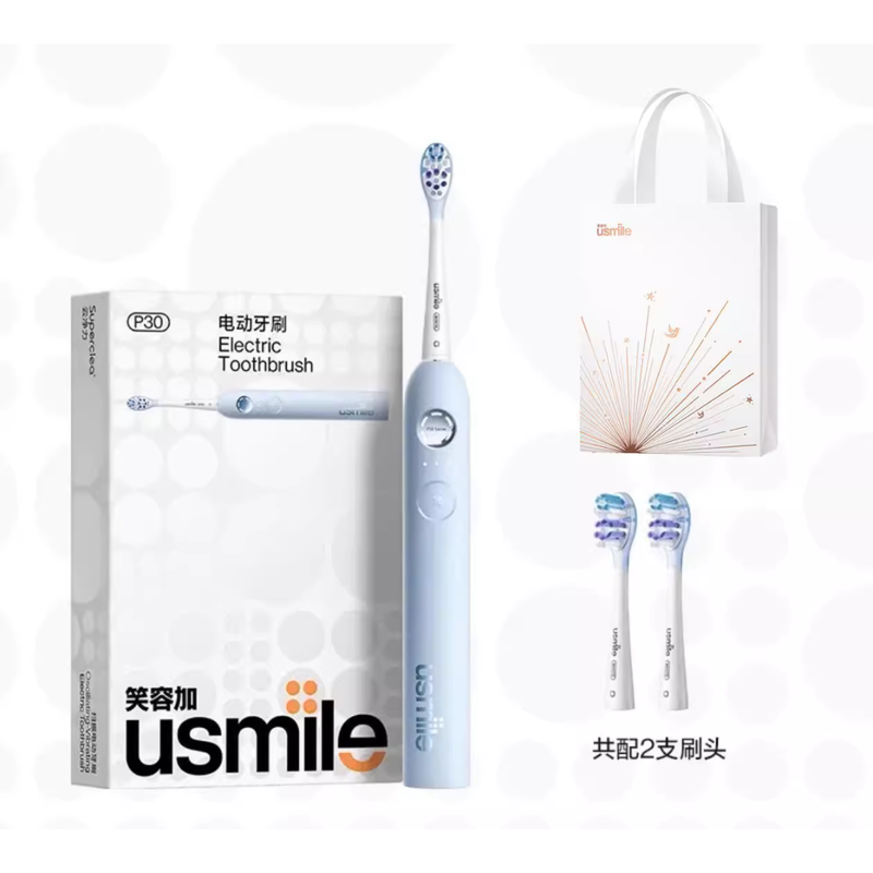 Chargez l&#39;image dans la visionneuse de la galerie, [Christmas Gift][Usmile P30] IPX8 Patented Shock Absorption Newest Release - Rechargeable Sonic Electric Toothbrush
