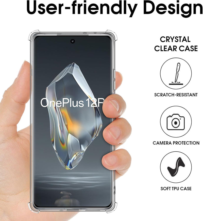 Load image into Gallery viewer, OnePlus 1+12/12R - AirPillow Cushion Transparent Soft Clear TPU Four Corners Protective Case - Polar Tech Australia
