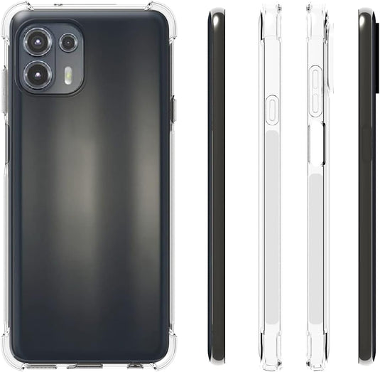 Motorola Moto Edge 20 Lite/Moto Edge 20 Fusion - AirPillow Cushion Transparent Soft Clear TPU Four Corners Protective Case - Polar Tech Australia