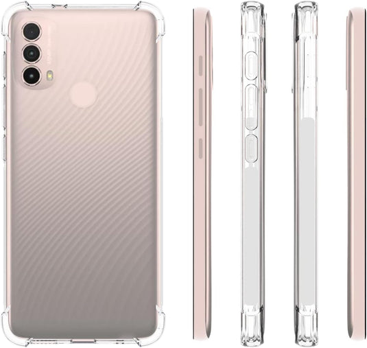 Motorola Moto E30/E40 - AirPillow Cushion Transparent Soft Clear TPU Four Corners Protective Case - Polar Tech Australia