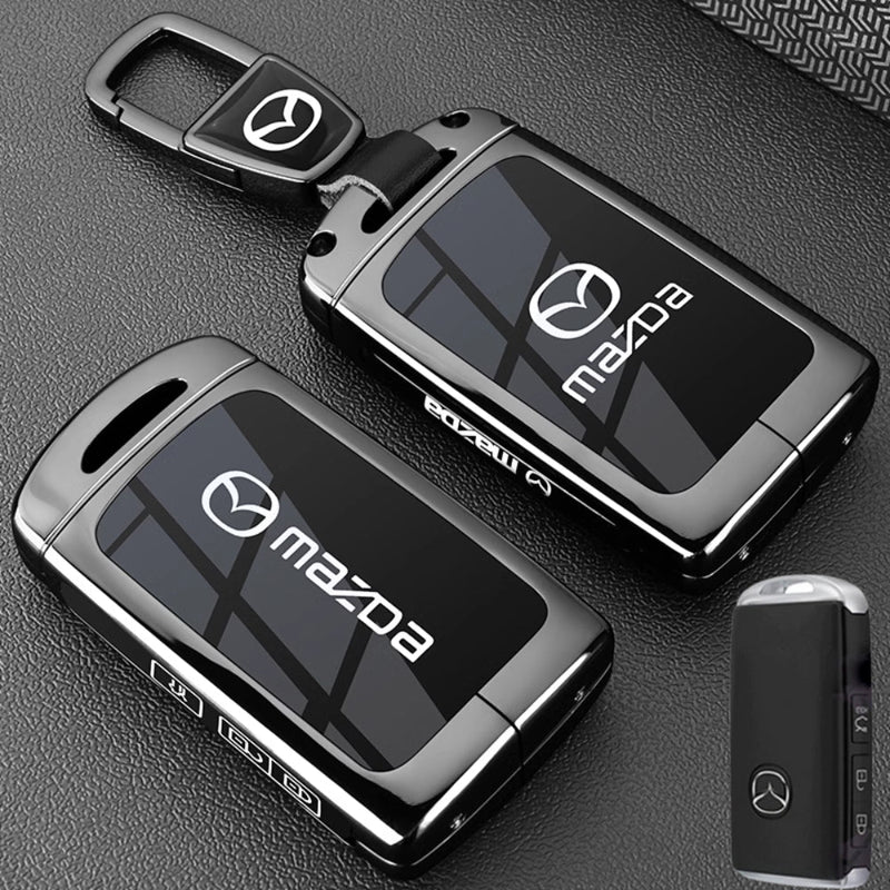 Cargue la imagen en el visor de la galería, Mazda Zinc Alloy Car Key Fob Protective Case Cover For CX5, CX3, CX30, CX7, CX9, Mazda 2, 3, 6
