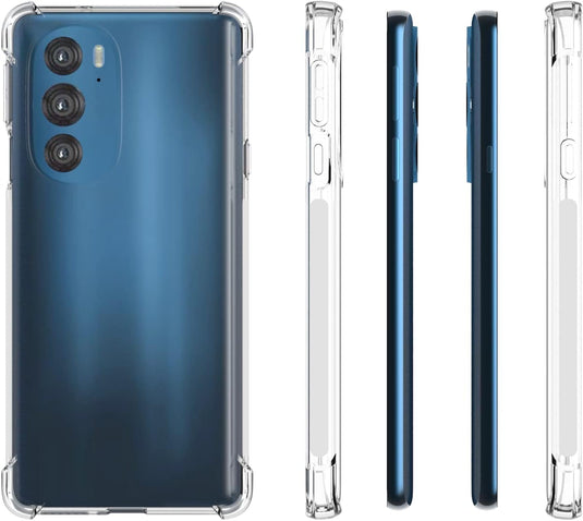 Motorola Moto Edge 30 Pro - AirPillow Cushion Transparent Soft Clear TPU Four Corners Protective Case - Polar Tech Australia