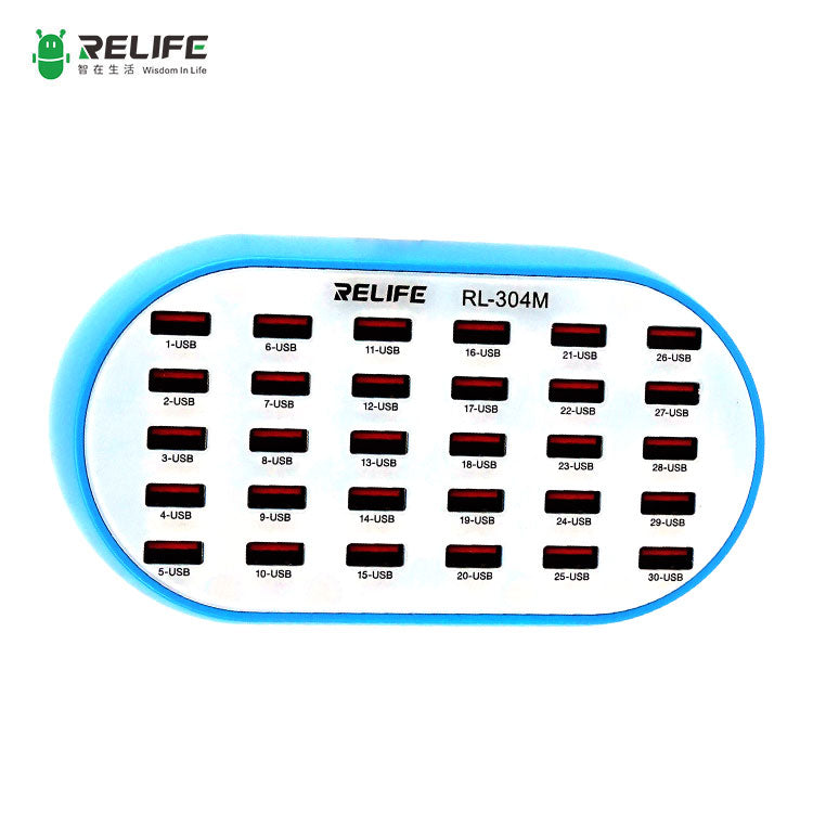 Cargue la imagen en el visor de la galería, [RL-304M] RELIFE Intelligent High Power 30 Port Charger - Polar Tech Australia
